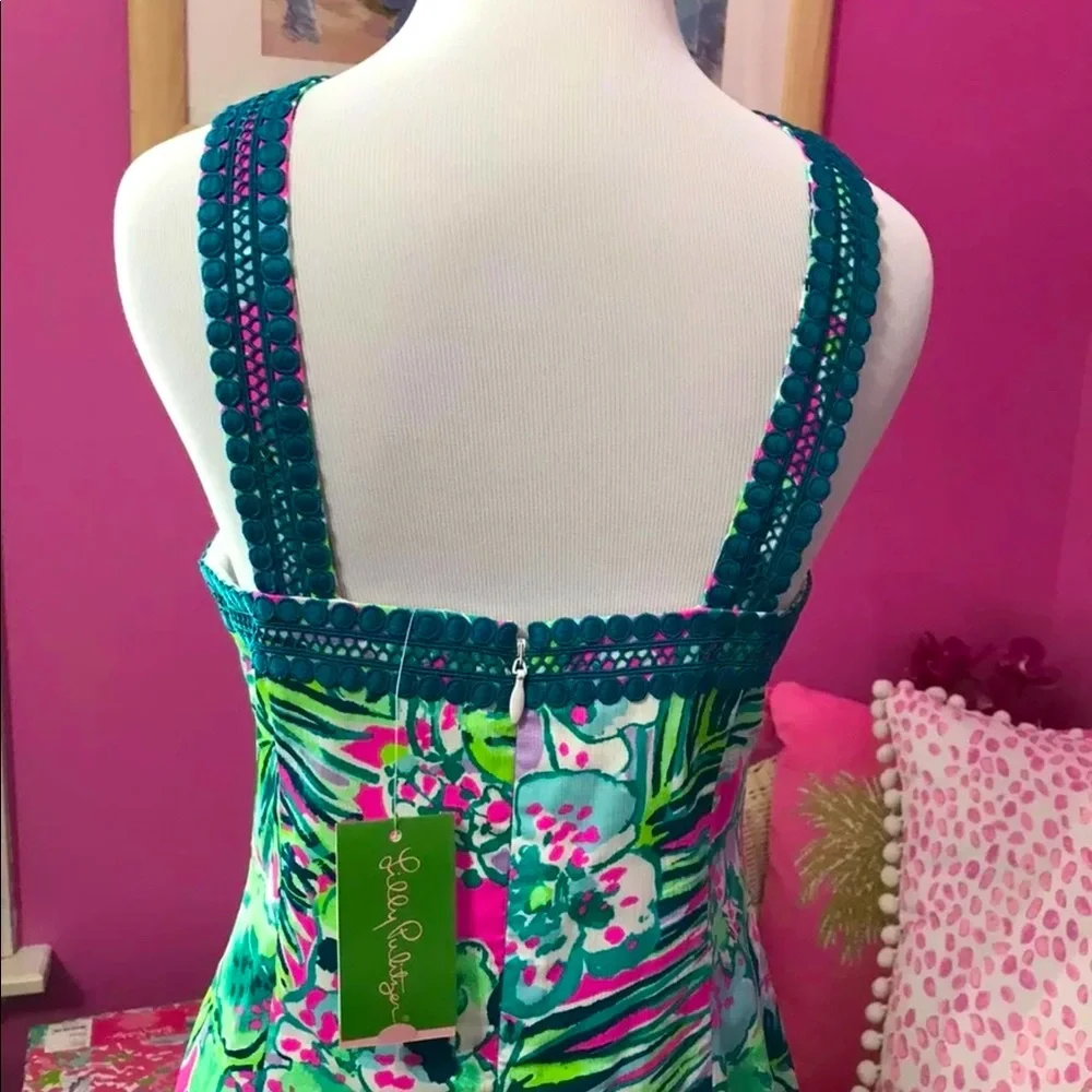 Vena NWT Stretch Shift Dress Early Bloomer Size 4 - Picture 12 of 14